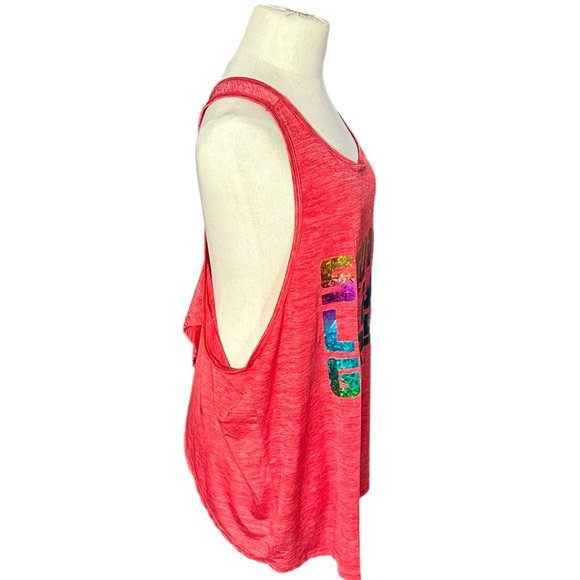 💋 4 FOR $50 /GRRRL "SQUAT LIKE A GIRL" WORKOUT TANK (SZ XXL) (NWT) - Picture 2 of 8